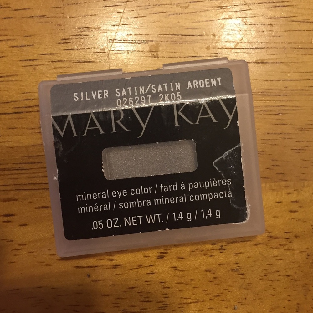 Silver satin Mary kay eyeshadow